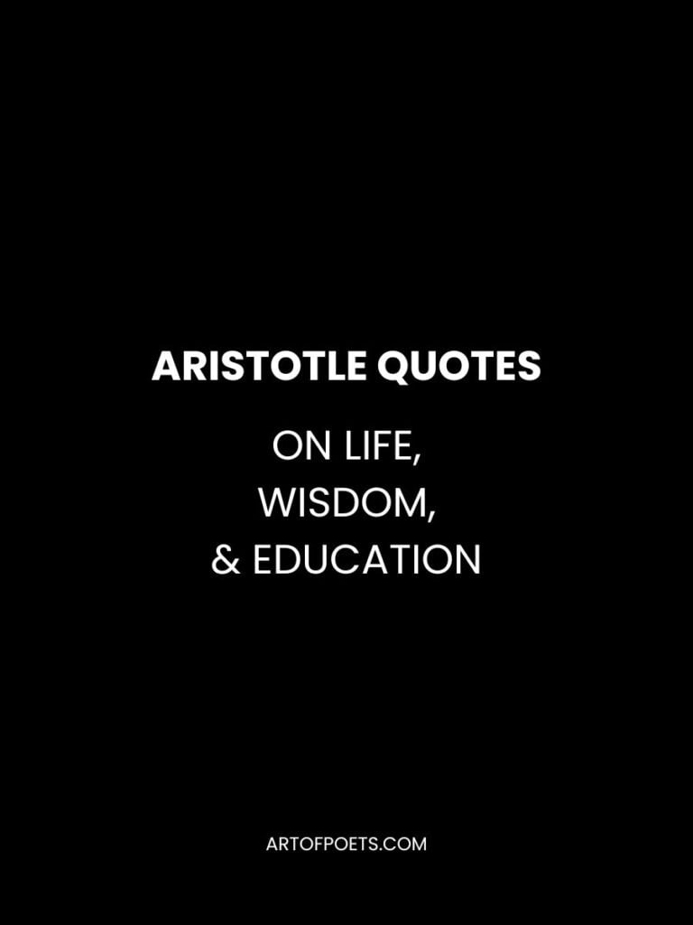 Aristotle Quotes on Life Wisdom Education 1