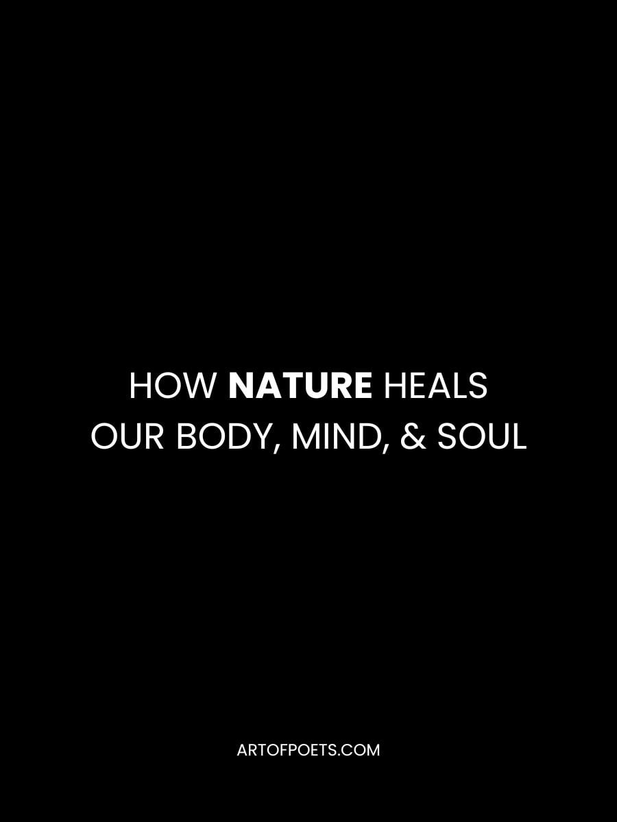 How Nature Heals Our Body Mind Soul 1