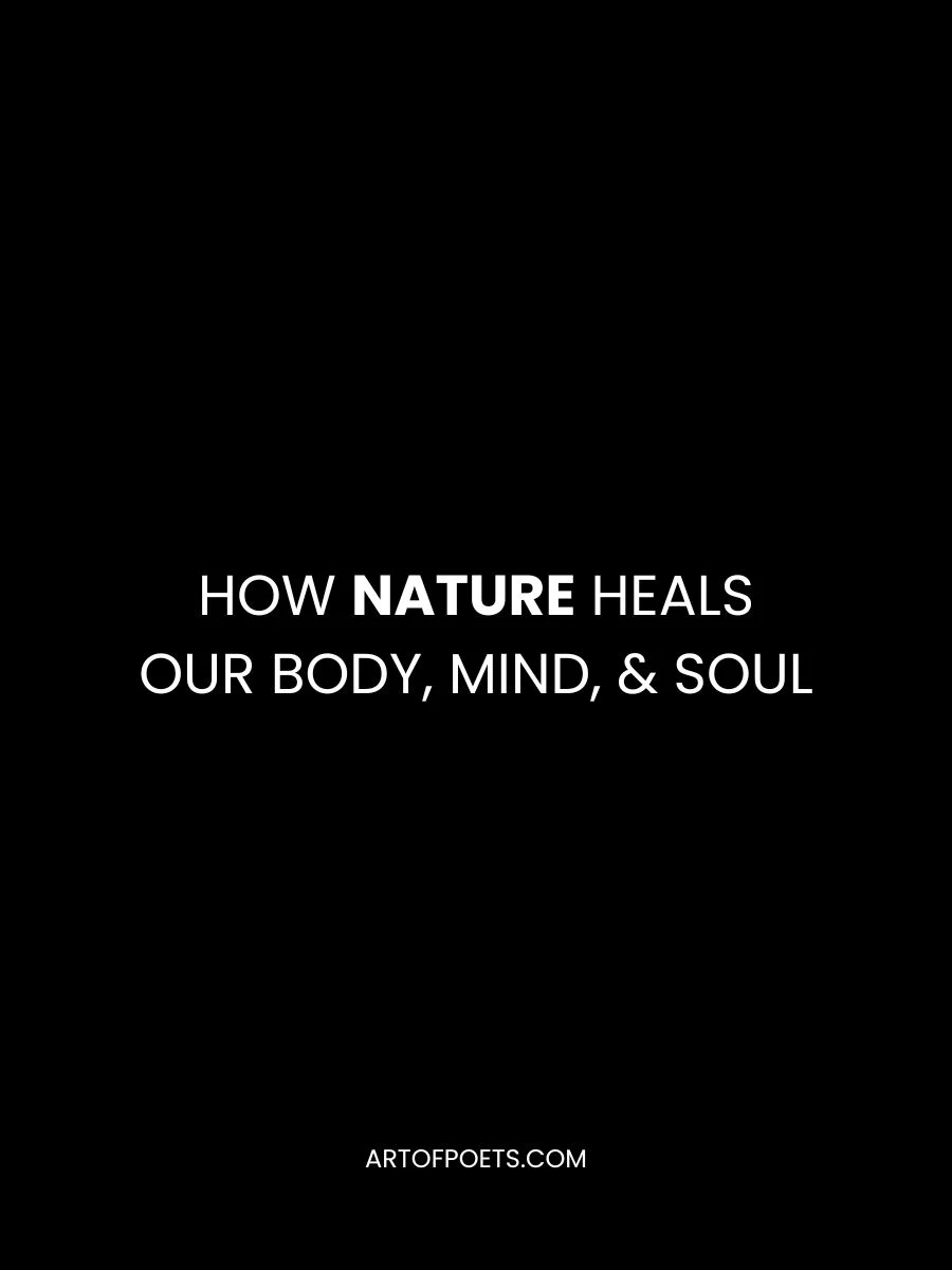 How Nature Heals Our Body Mind Soul 1