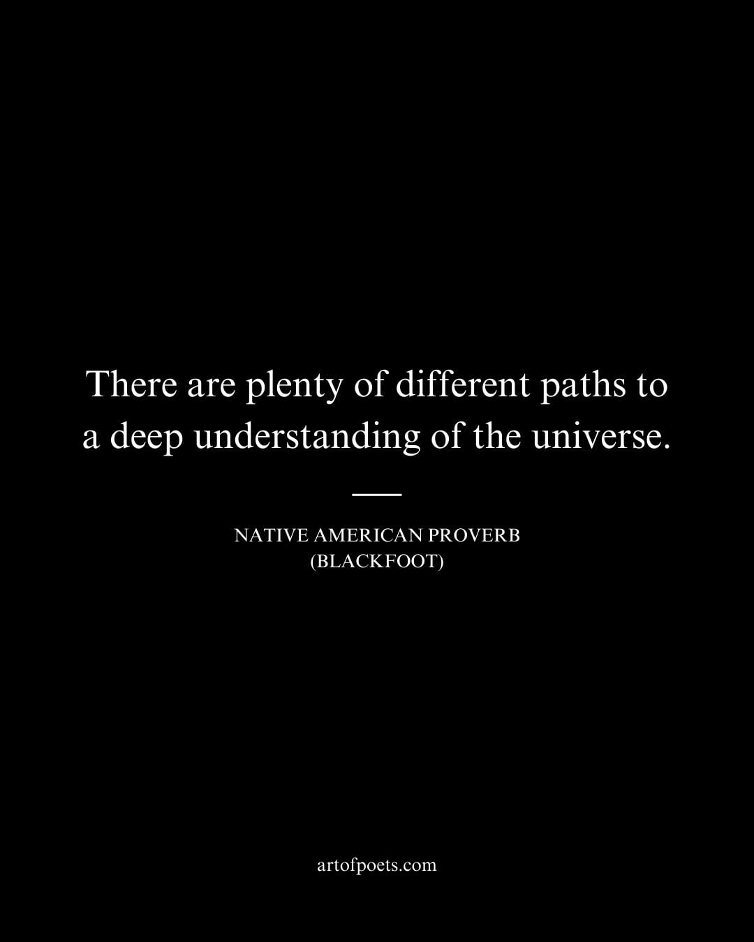 There are plenty of different paths to a deep understanding of the universe