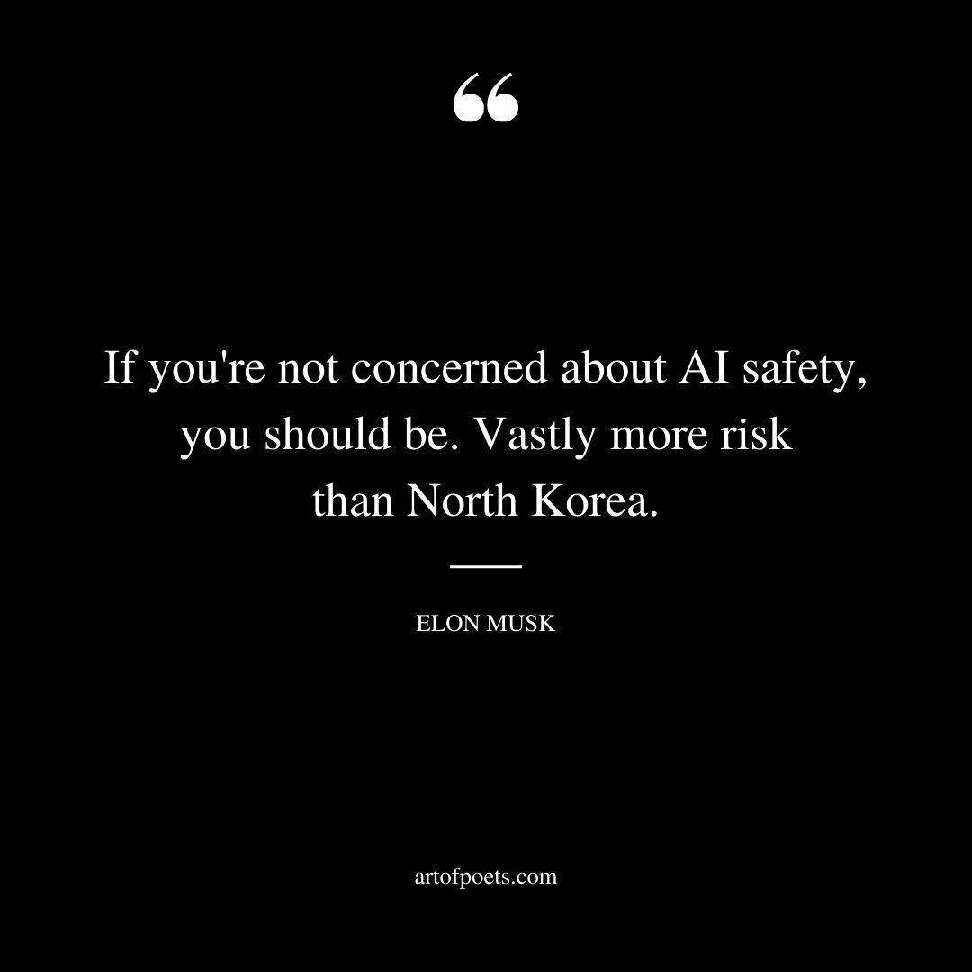 If youre not concerned about AI safety you should be. Vastly more risk than North Korea