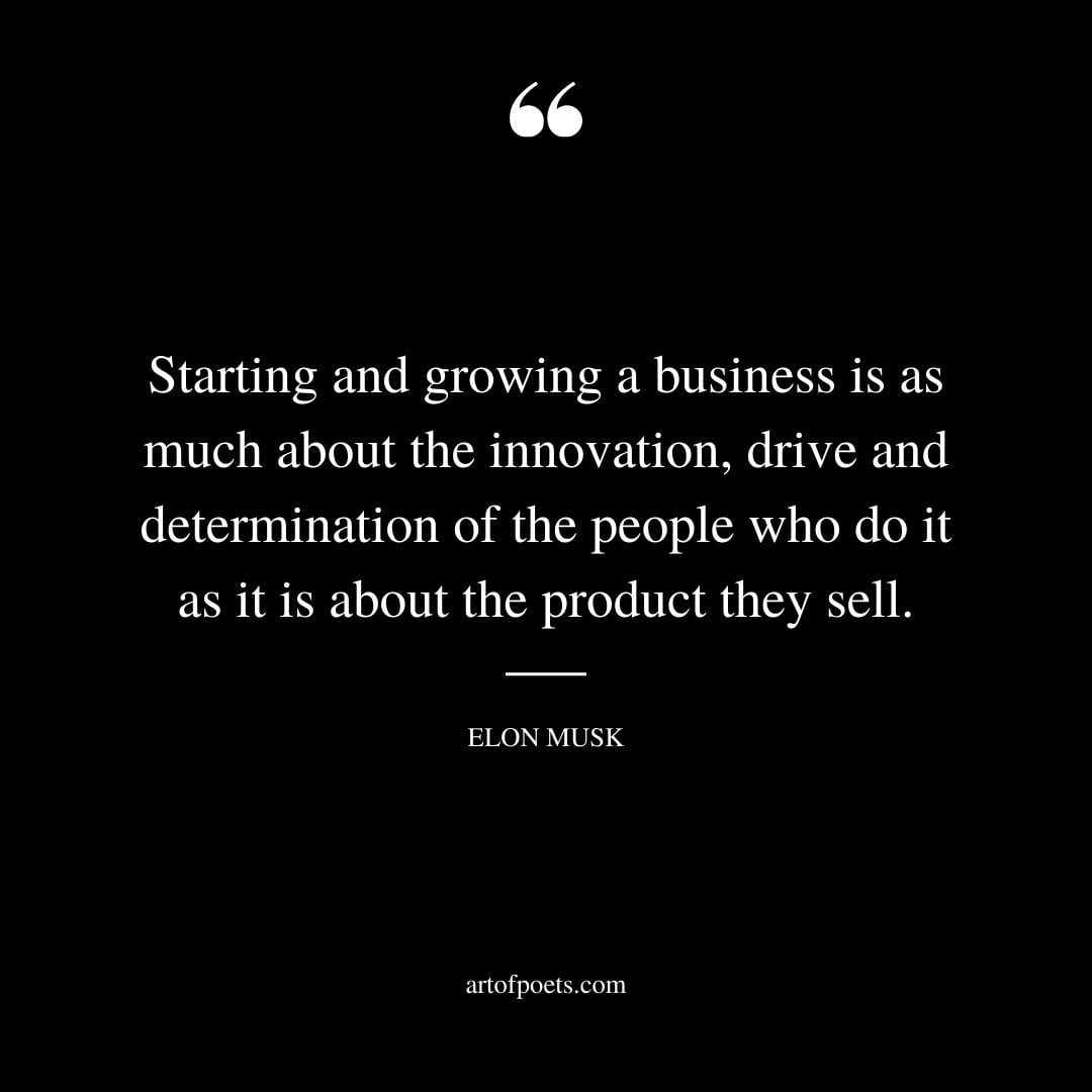 Starting and growing a business is as much about the innovation drive and determination of the people who do it as it is about the product they sell