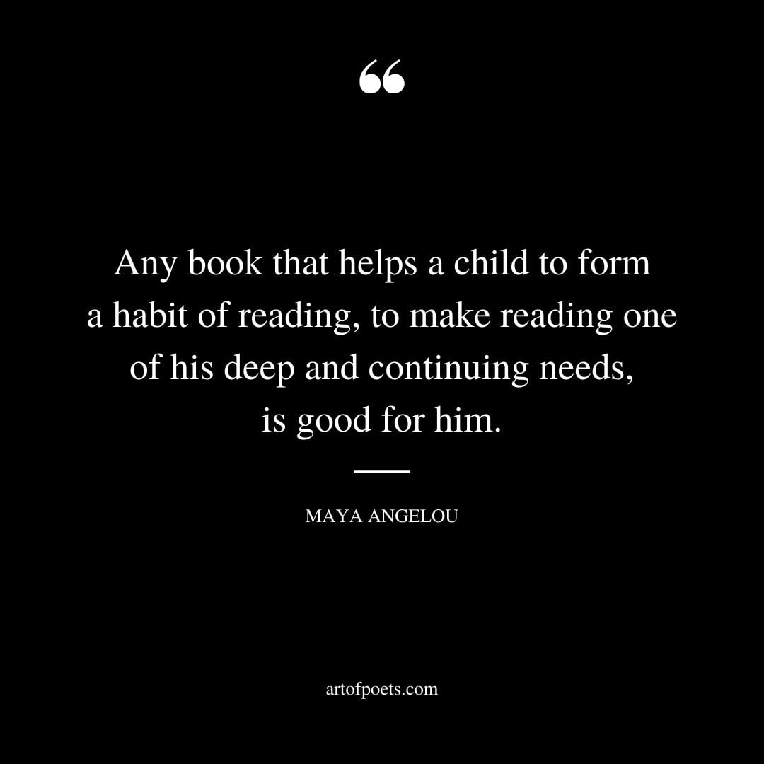 Any book that helps a child to form a habit of reading to make reading one of his deep and continuing needs is good for him