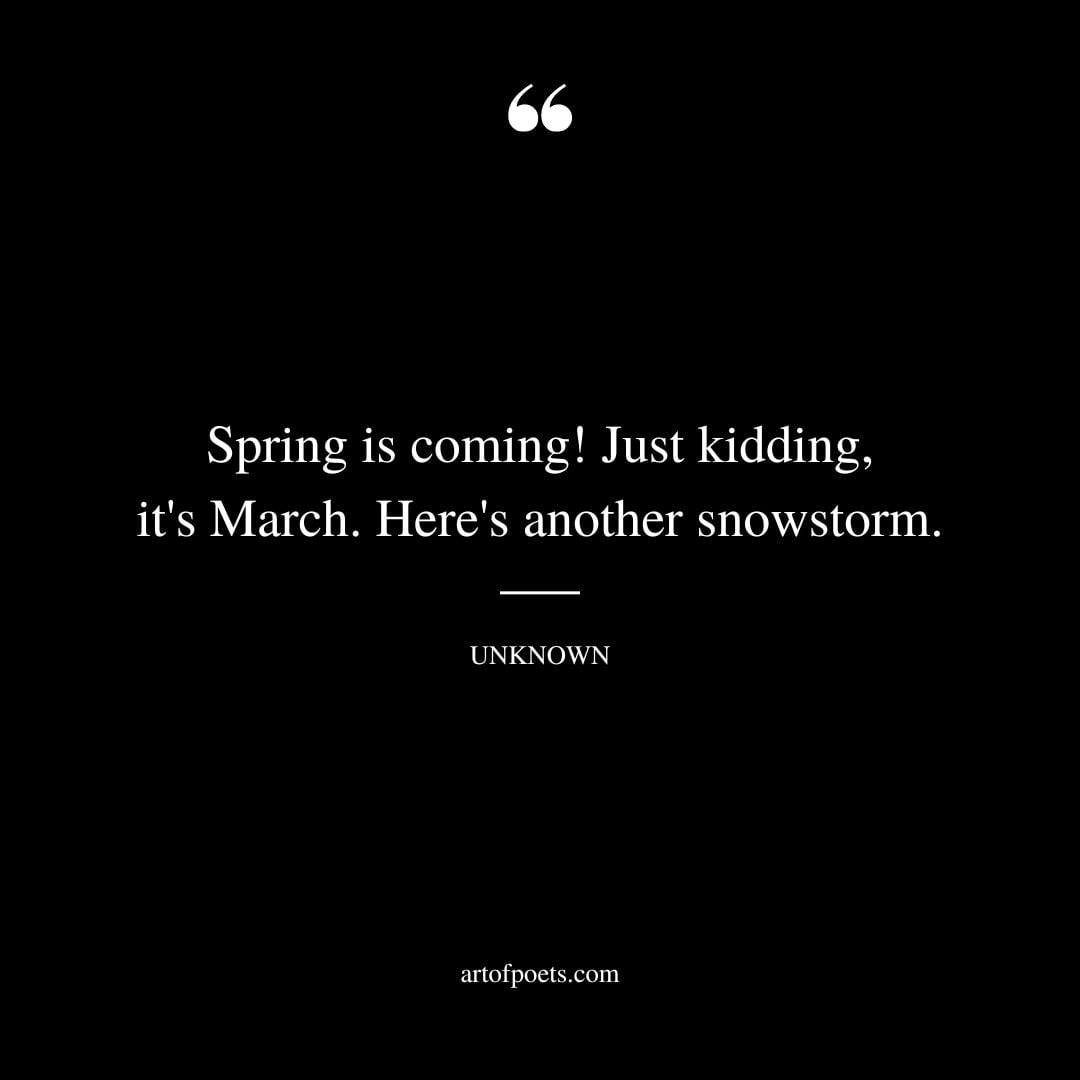 Spring is coming Just kidding its March. Heres another snowstorm. @TheBadAstronomer