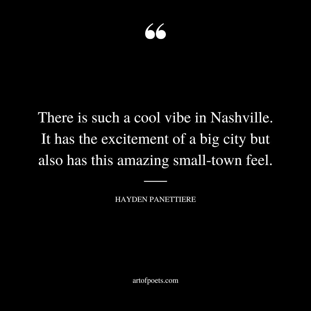 There is such a cool vibe in Nashville. It has the excitement of a big city but also has this amazing small town feel