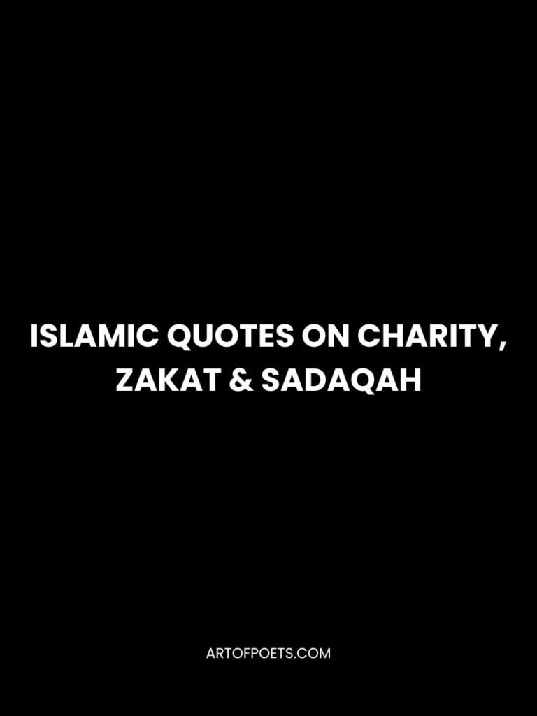 Islamic Quotes on Charity, Zakat & Sadaqah