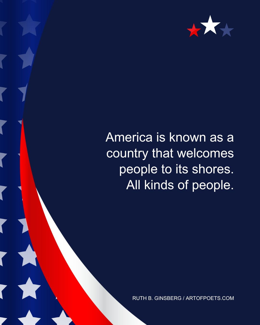 America is known as a country that welcomes people to its shores. All kinds of people