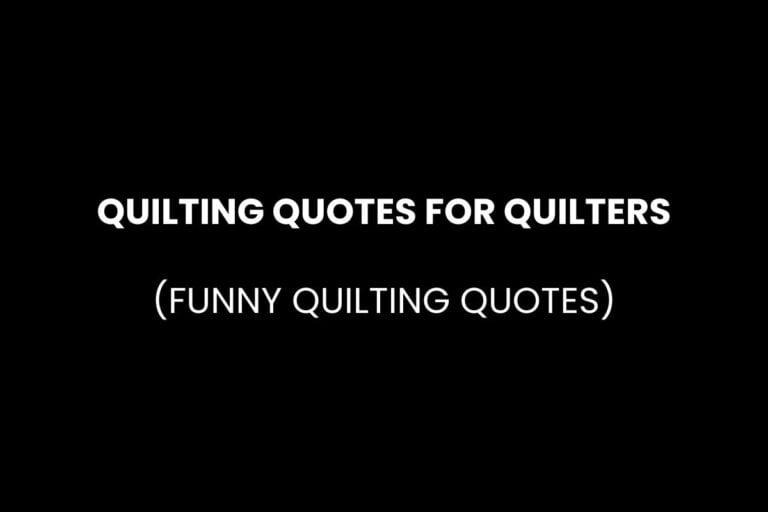 Quilting Quotes for Quilters (Funny Quilting Quotes)
