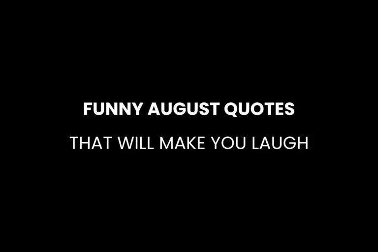funny August Quotes That Will Make You Laugh
