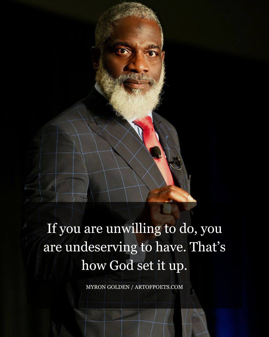 If you are unwilling to do you are undeserving to have. Thats how God set it up