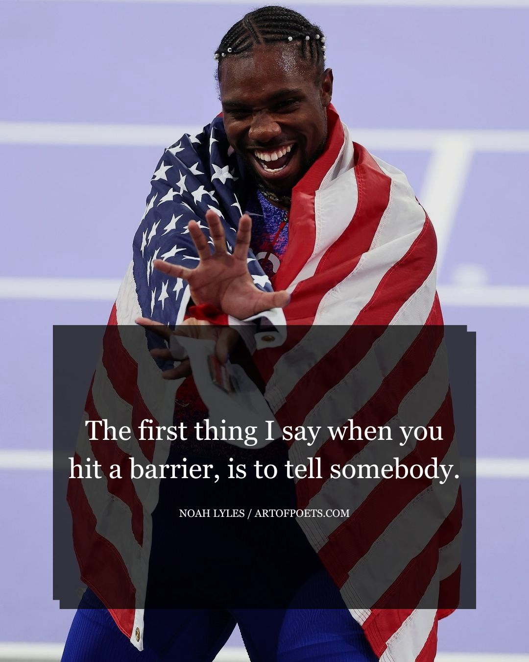 The first thing I say when you hit a barrier is to tell somebody