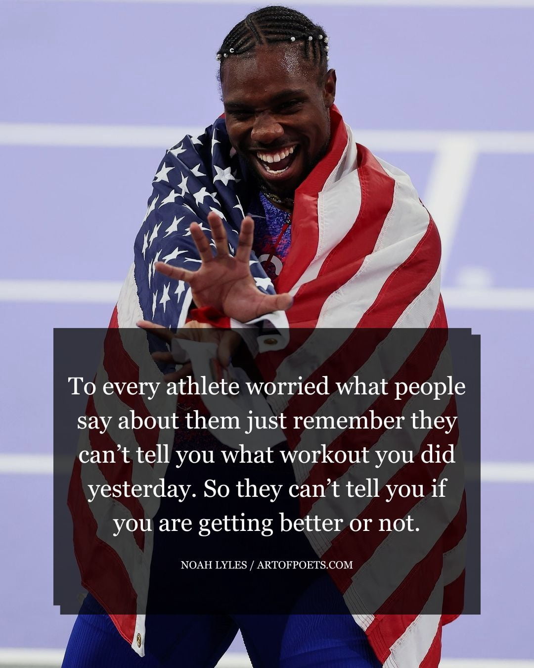 To every athlete worried what people say about them just remember they cant tell you what workout you did yesterday. So they cant tell you if you are getting better or not