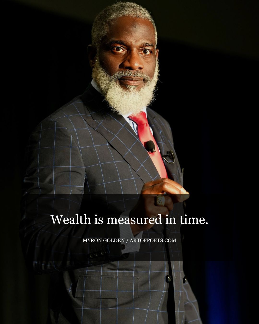 Wealth is measured in time