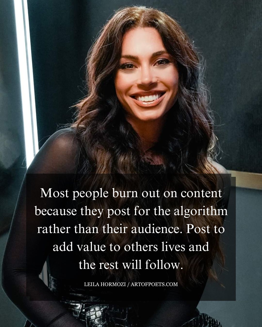 Most people burn out on content because they post for the algorithm rather than their audience