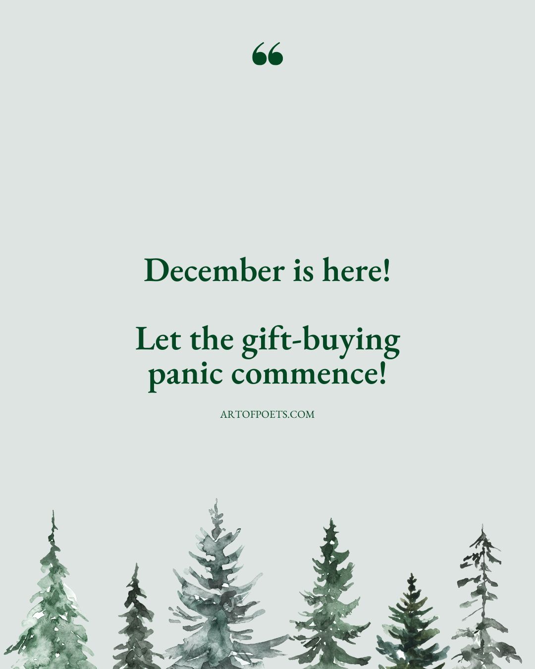 December is here Let the gift buying panic commence