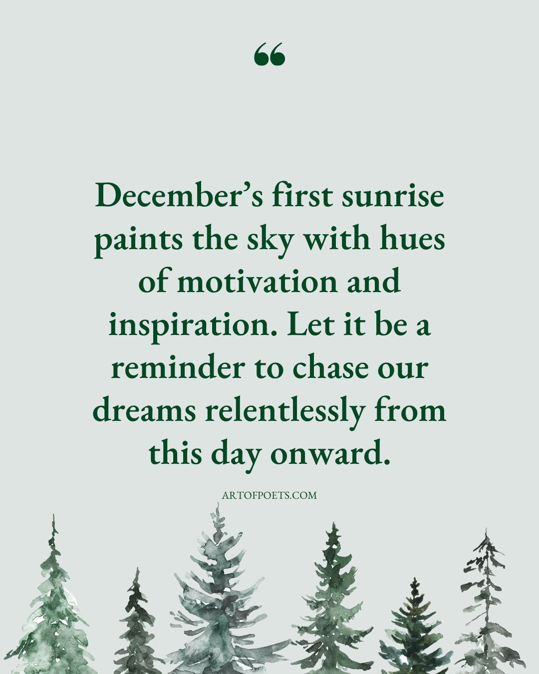 Decembers first sunrise paints the sky with hues of motivation and inspiration. Let it be a reminder to chase our dreams relentlessly from this day onward