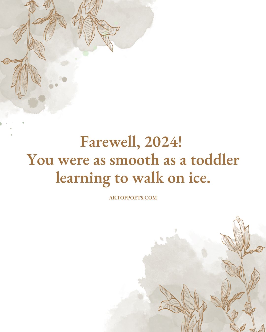 Farewell 2024 You were as smooth as a toddler learning to walk on ice