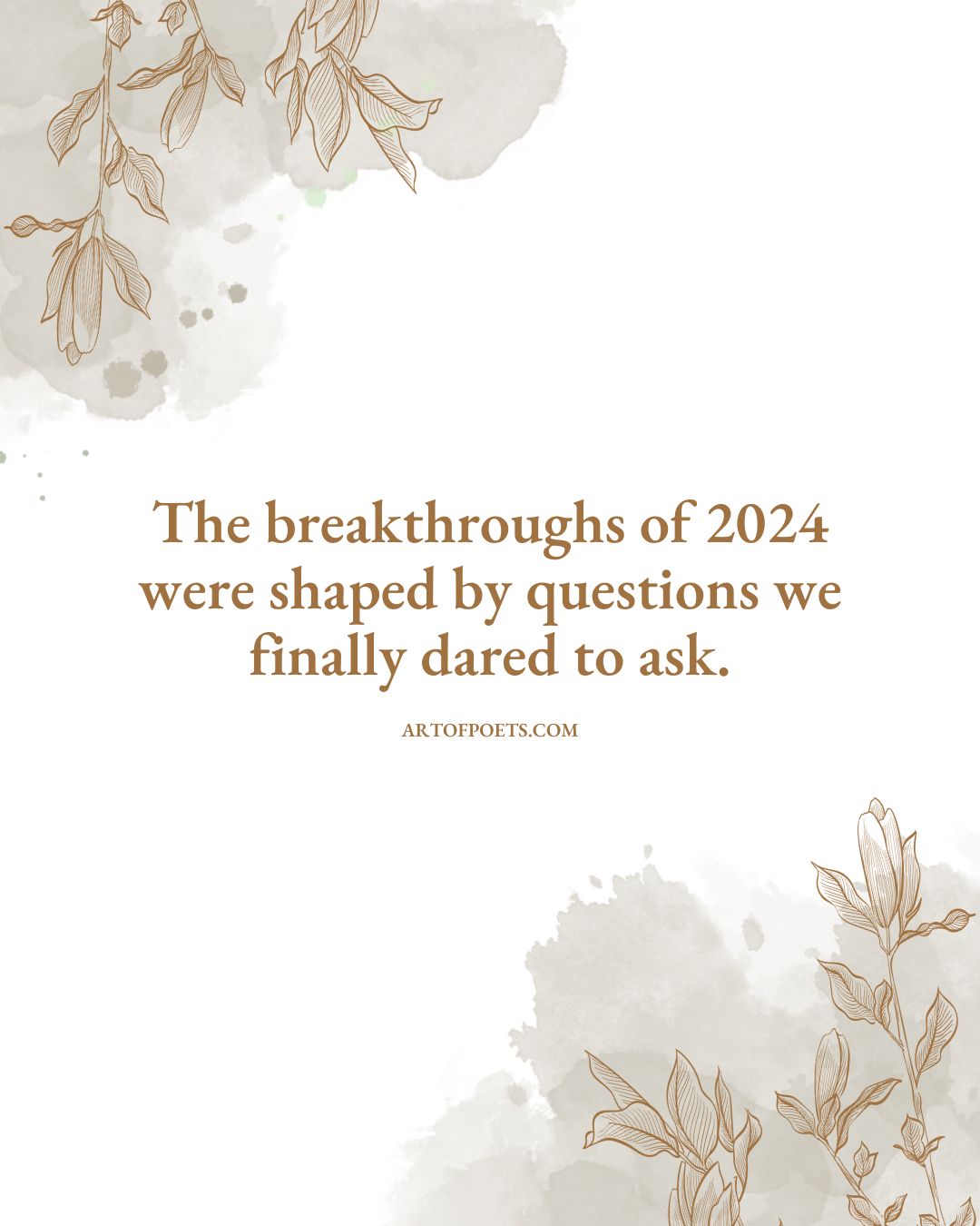 The breakthroughs of 2024 were shaped by questions we finally dared to ask