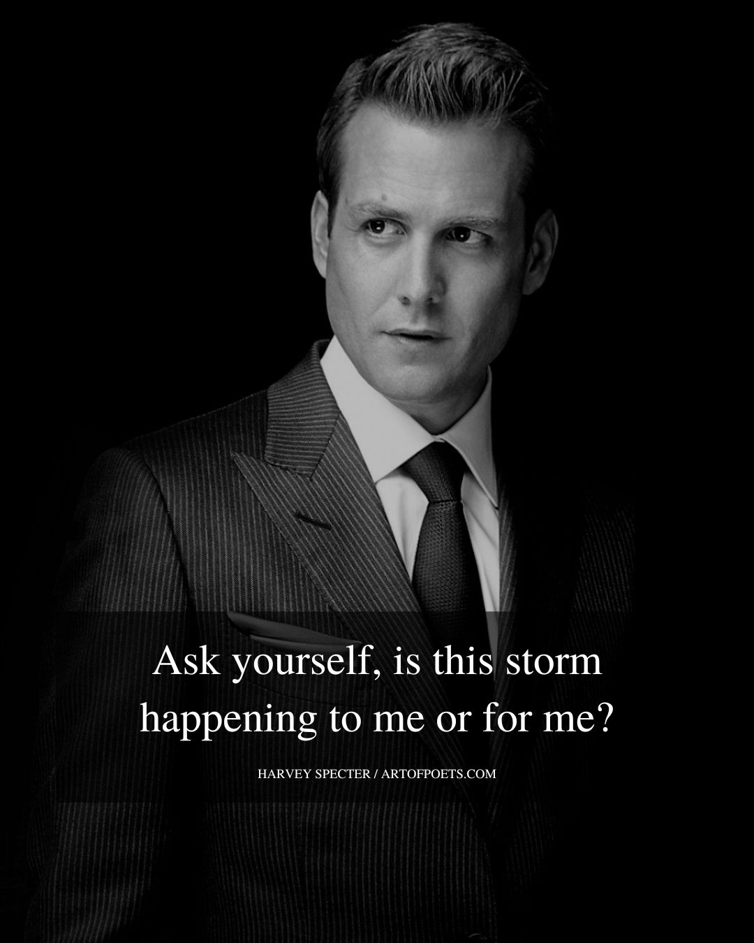Ask yourself is this storm happening to me or for me 1