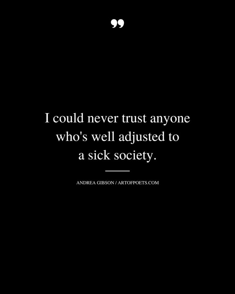 Quote about society and trust from Andrea Gibson