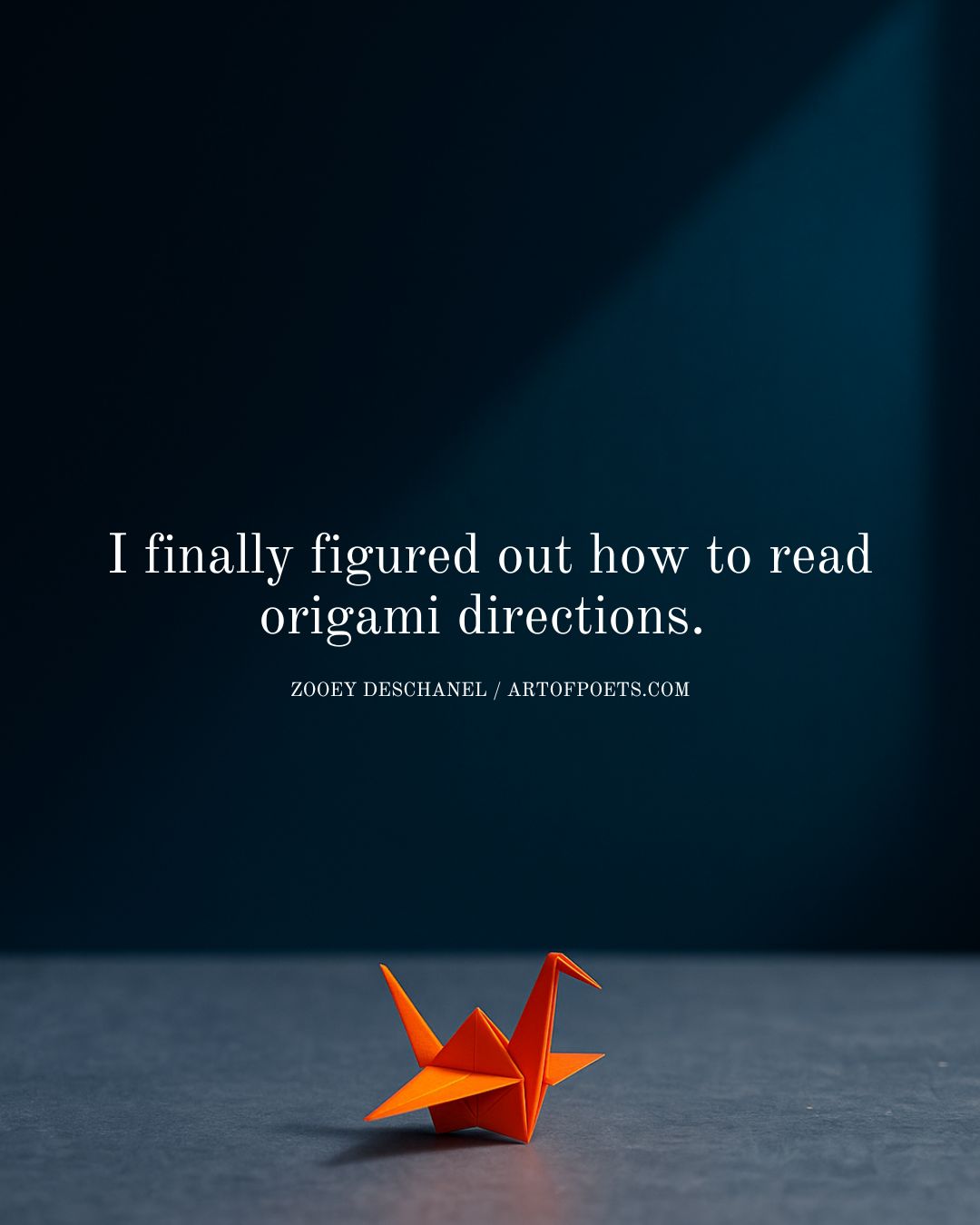 I finally figured out how to read origami directions.