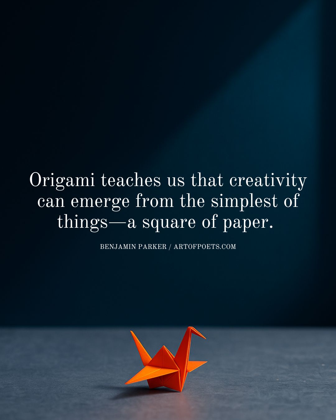 Origami teaches us that creativity can emerge from the