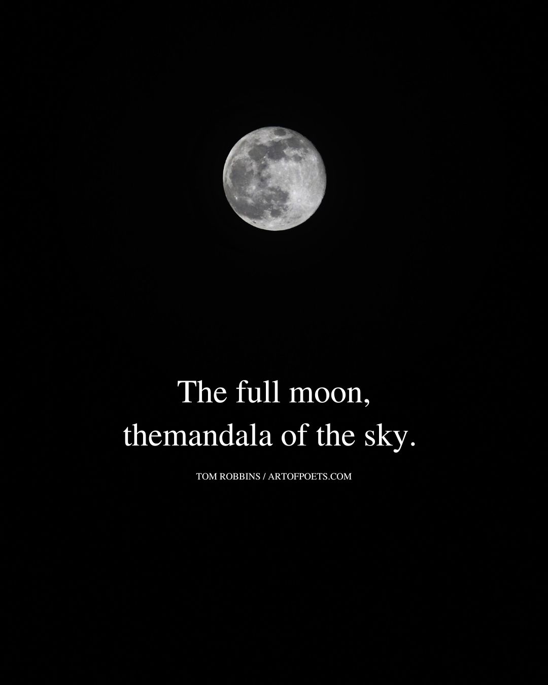 The full moon the mandala of the sky