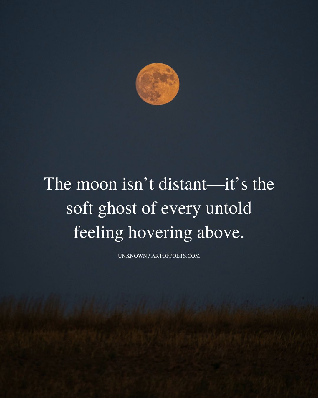 The moon isnt distant—its the soft ghost of every untold feeling