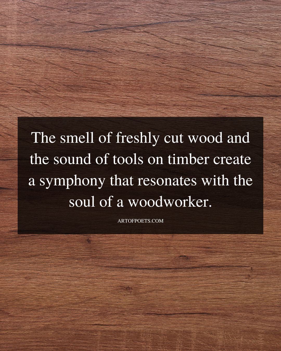 The smell of freshly cut wood and the sound of tools on timber create a symphony
