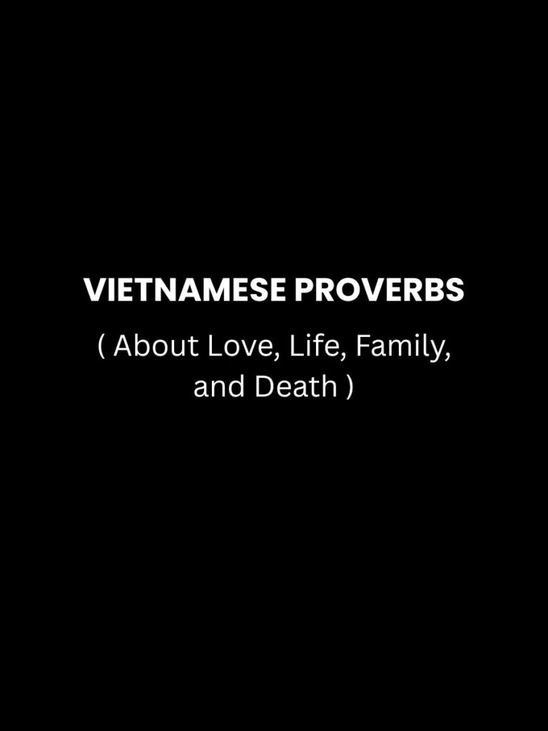 Vietnamese Proverbs Quotes Featured Image