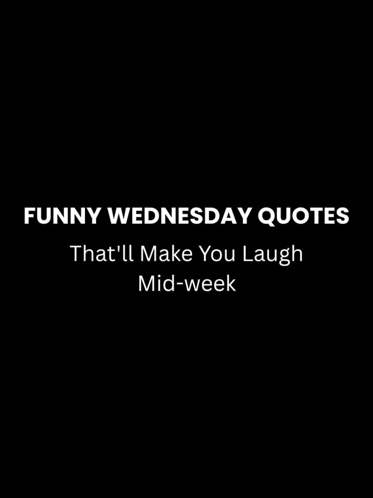 Funny Wednesday Quotes Featured Image