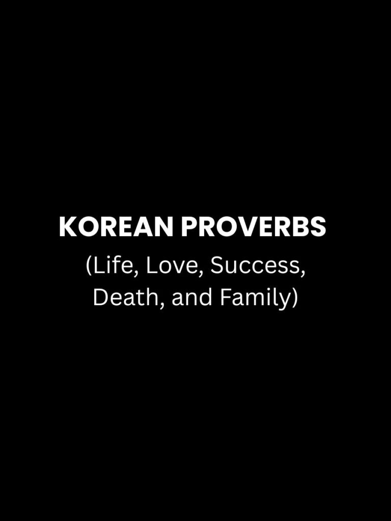 Korean Proverbs Featured Image