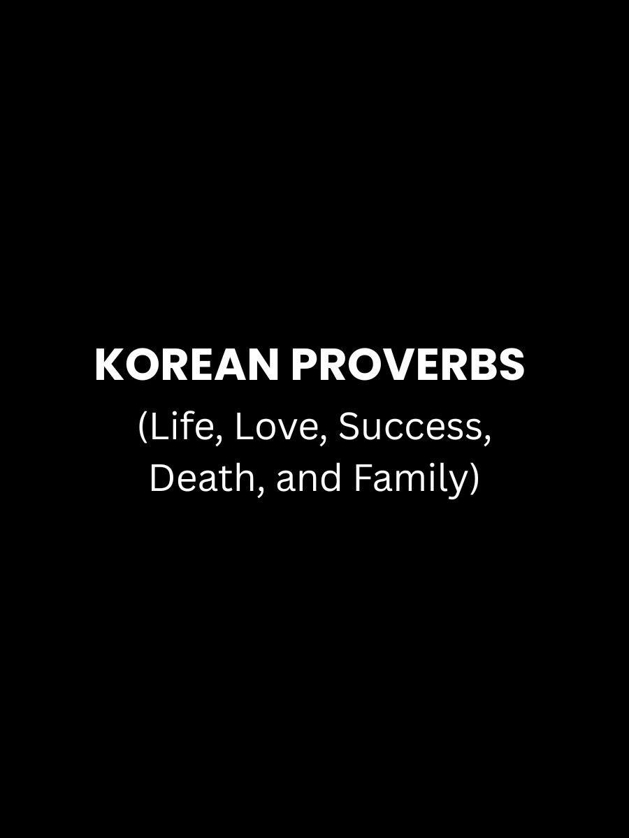 Korean Proverbs Featured Image