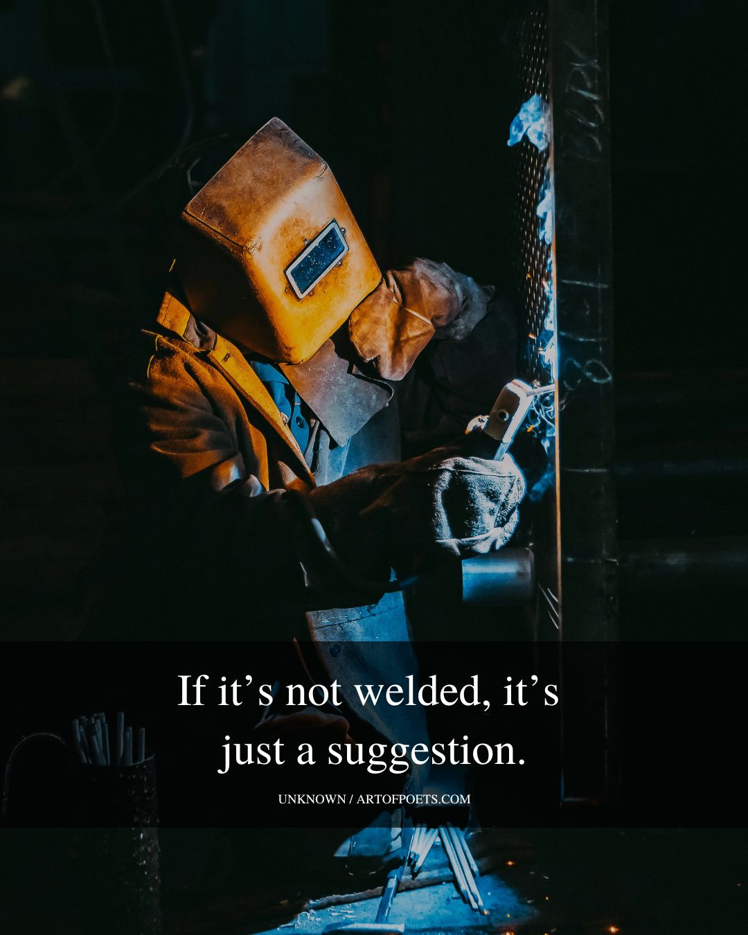 If its not welded its just a suggestion