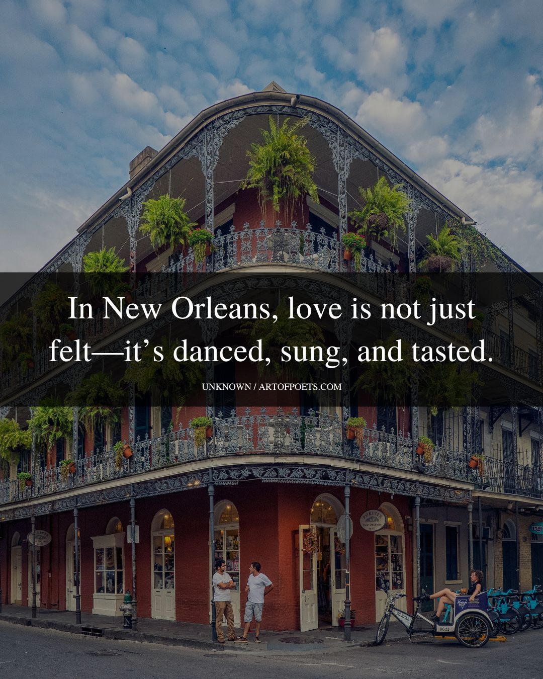 In New Orleans love is not just felt—its danced sung and tasted