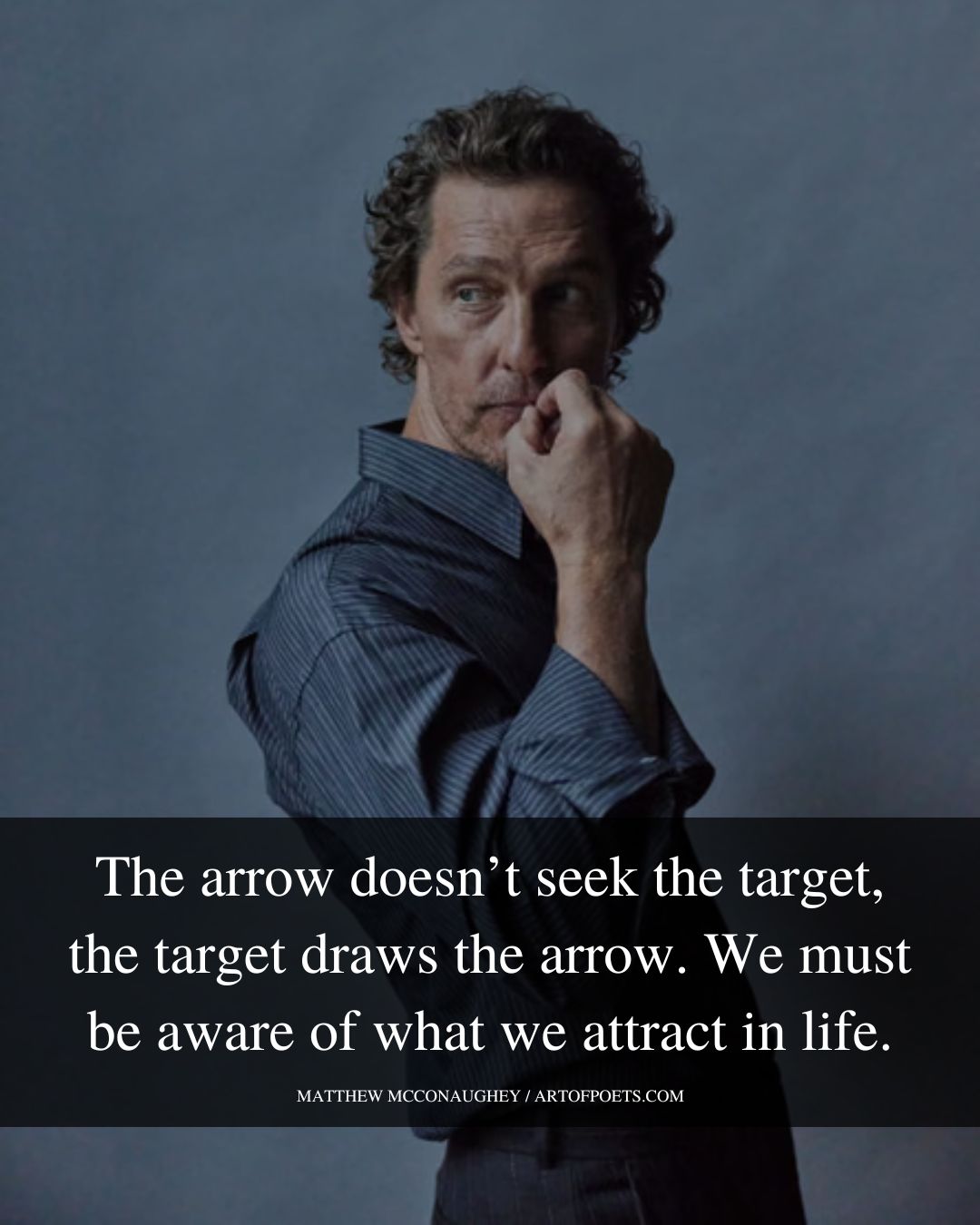 The arrow doesnt seek the target the target draws the arrow 1