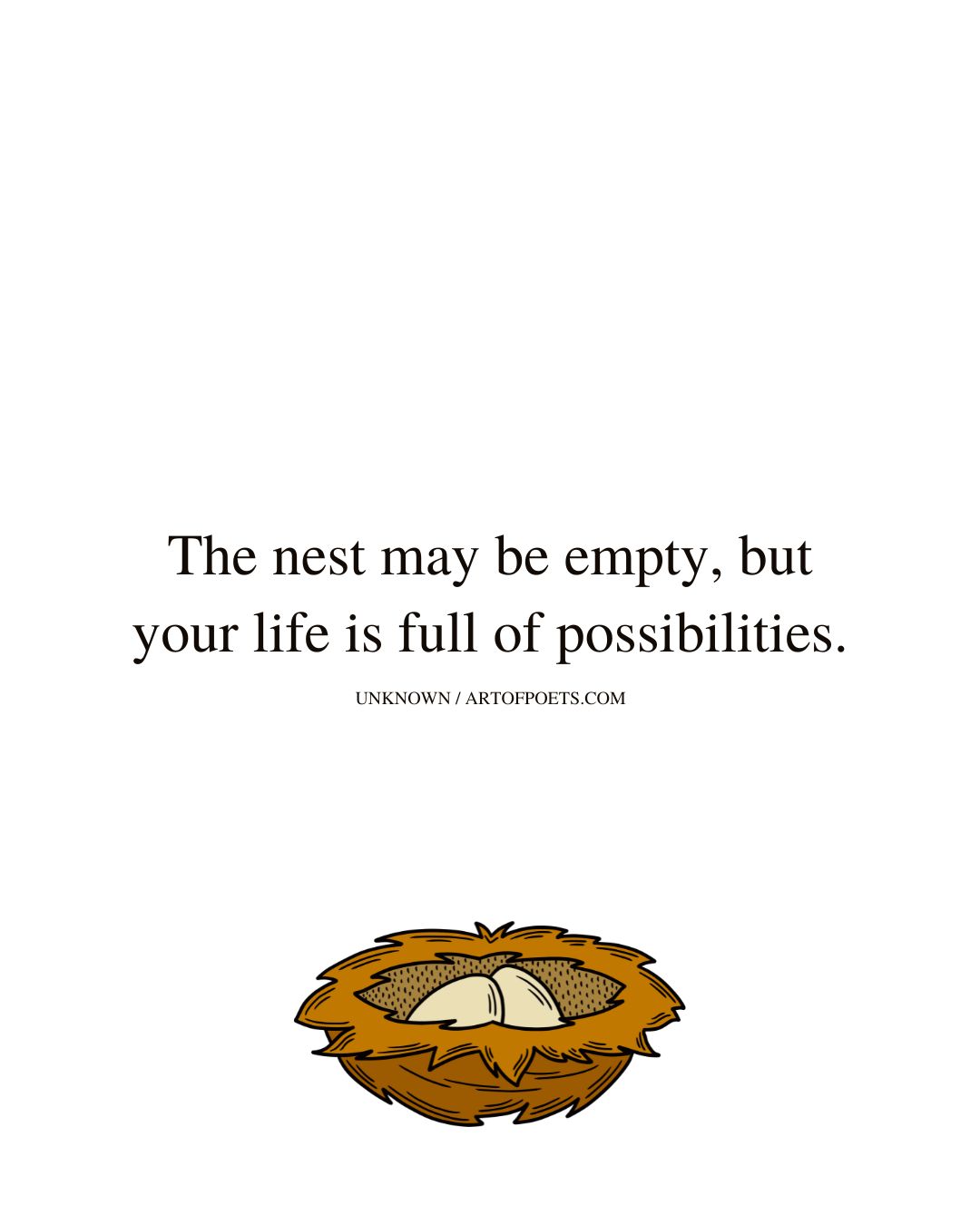 The nest may be empty but your life is full of possibilities