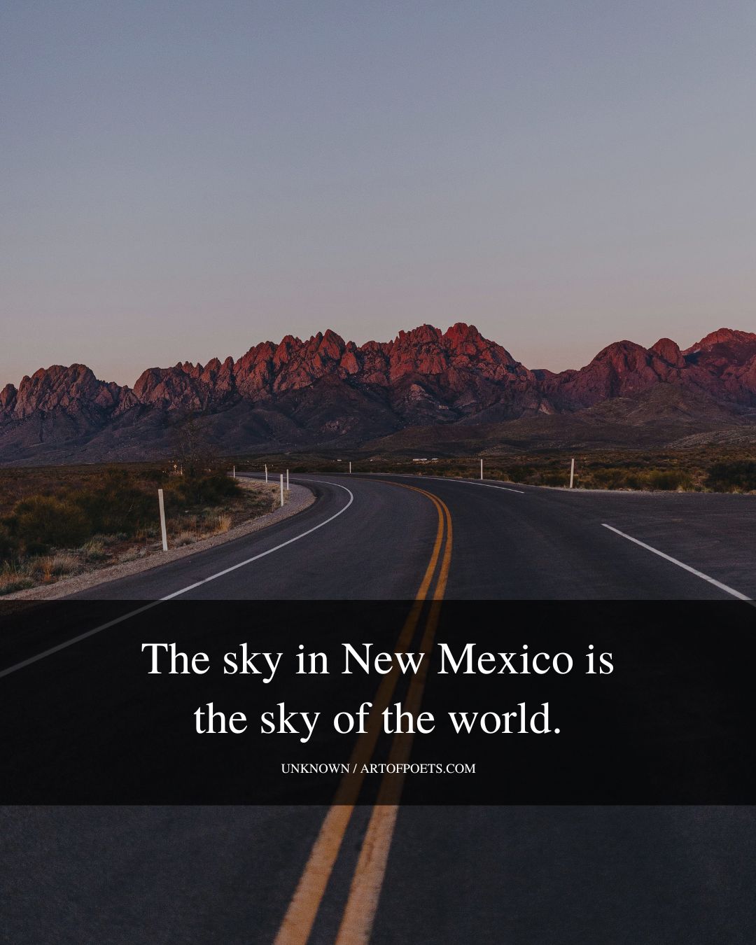 The sky in New Mexico is the sky of the world