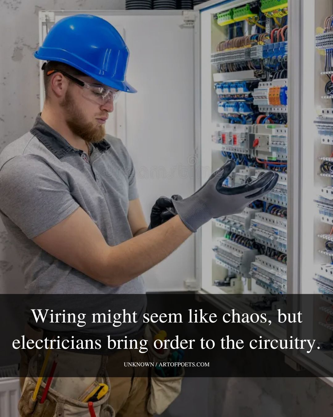 Wiring might seem like chaos but electricians bring order to the circuitry