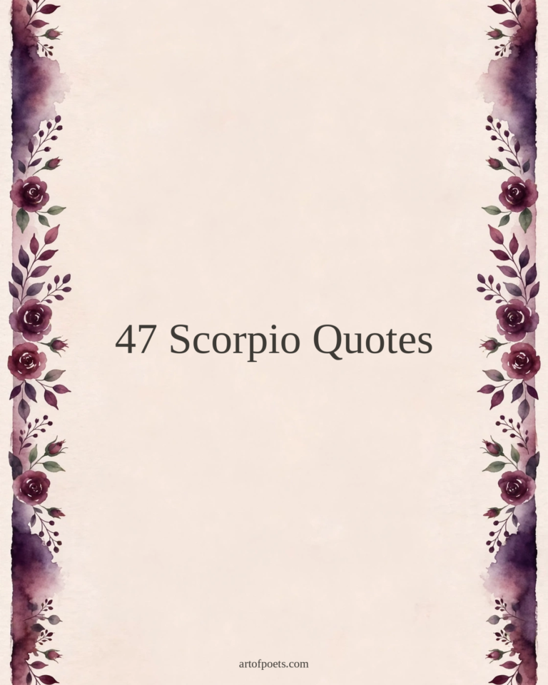 47 scorpio quotes cover