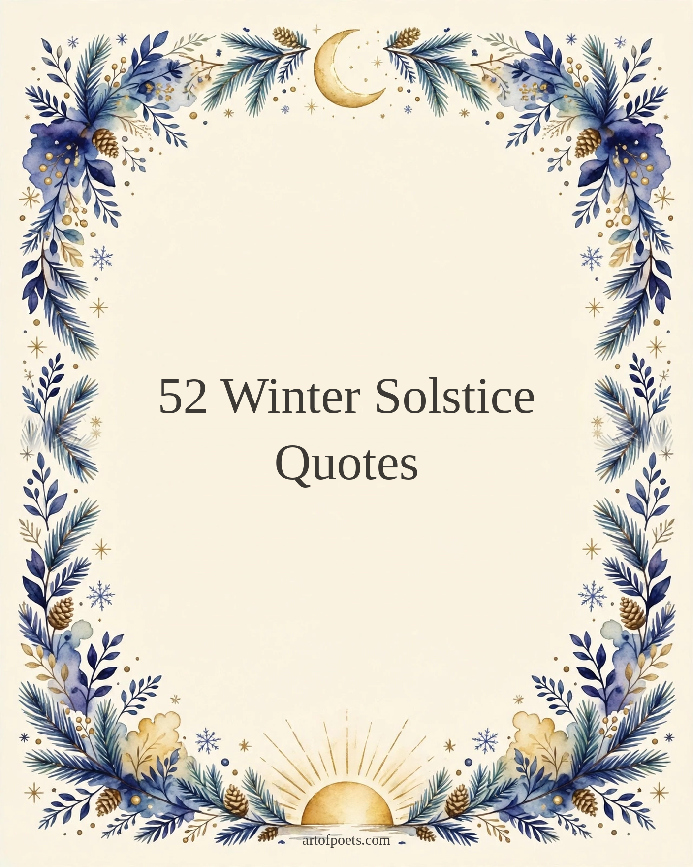 52 winter solstice quotes cover
