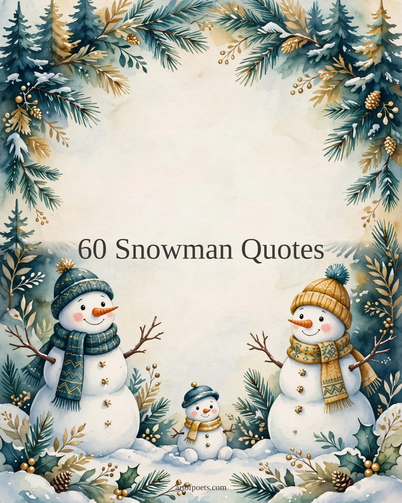 60 snowman quotes cover