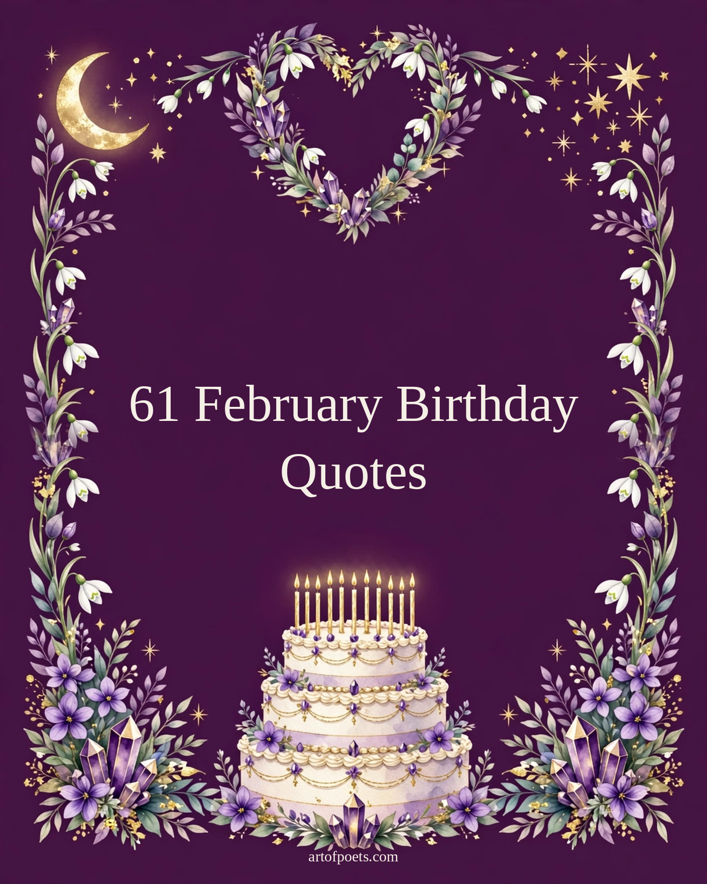 61 february birthday quotes cover