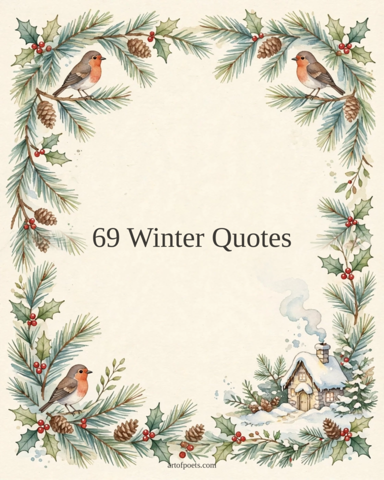 69 winter quotes cover