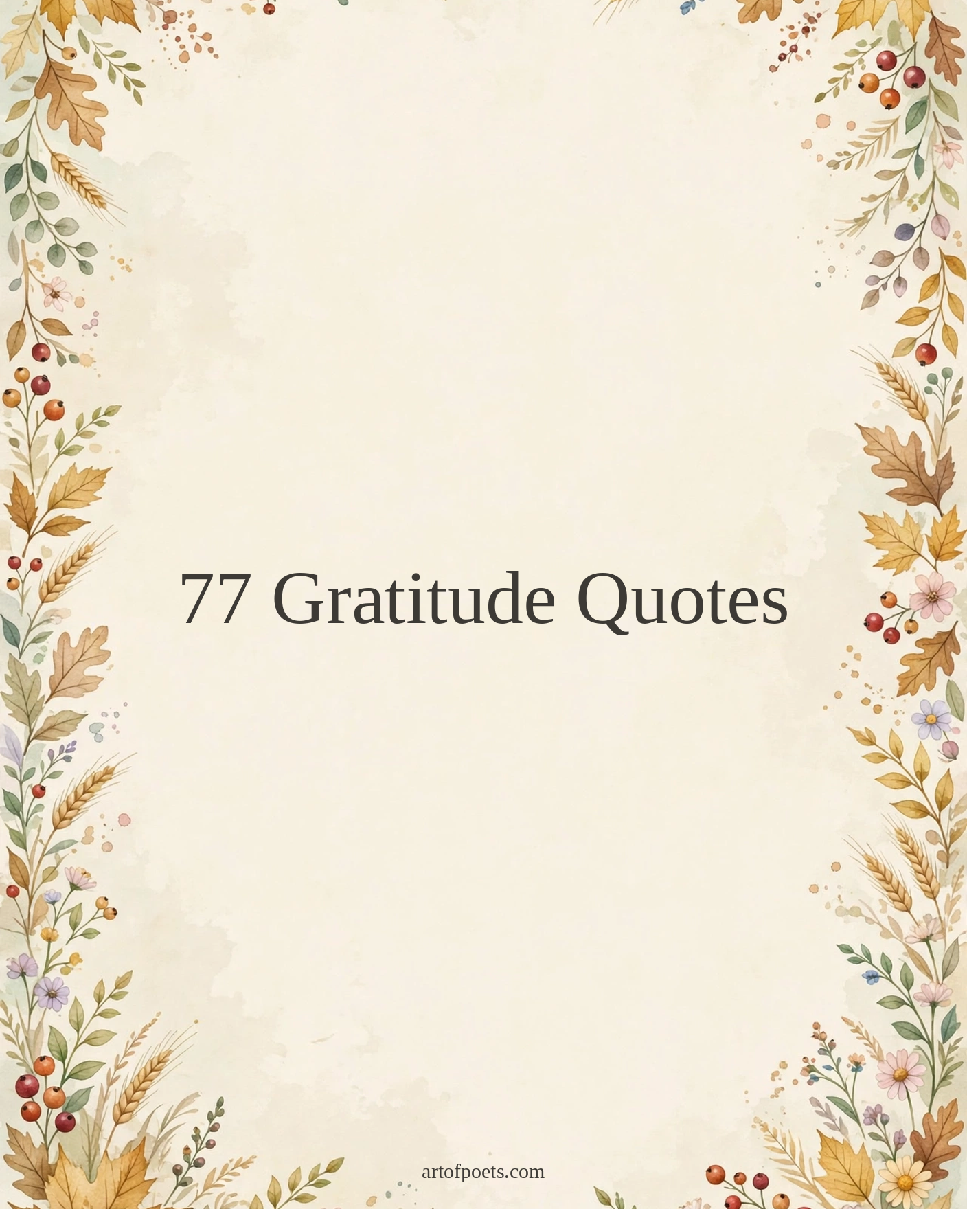 77 gratitude quotes cover