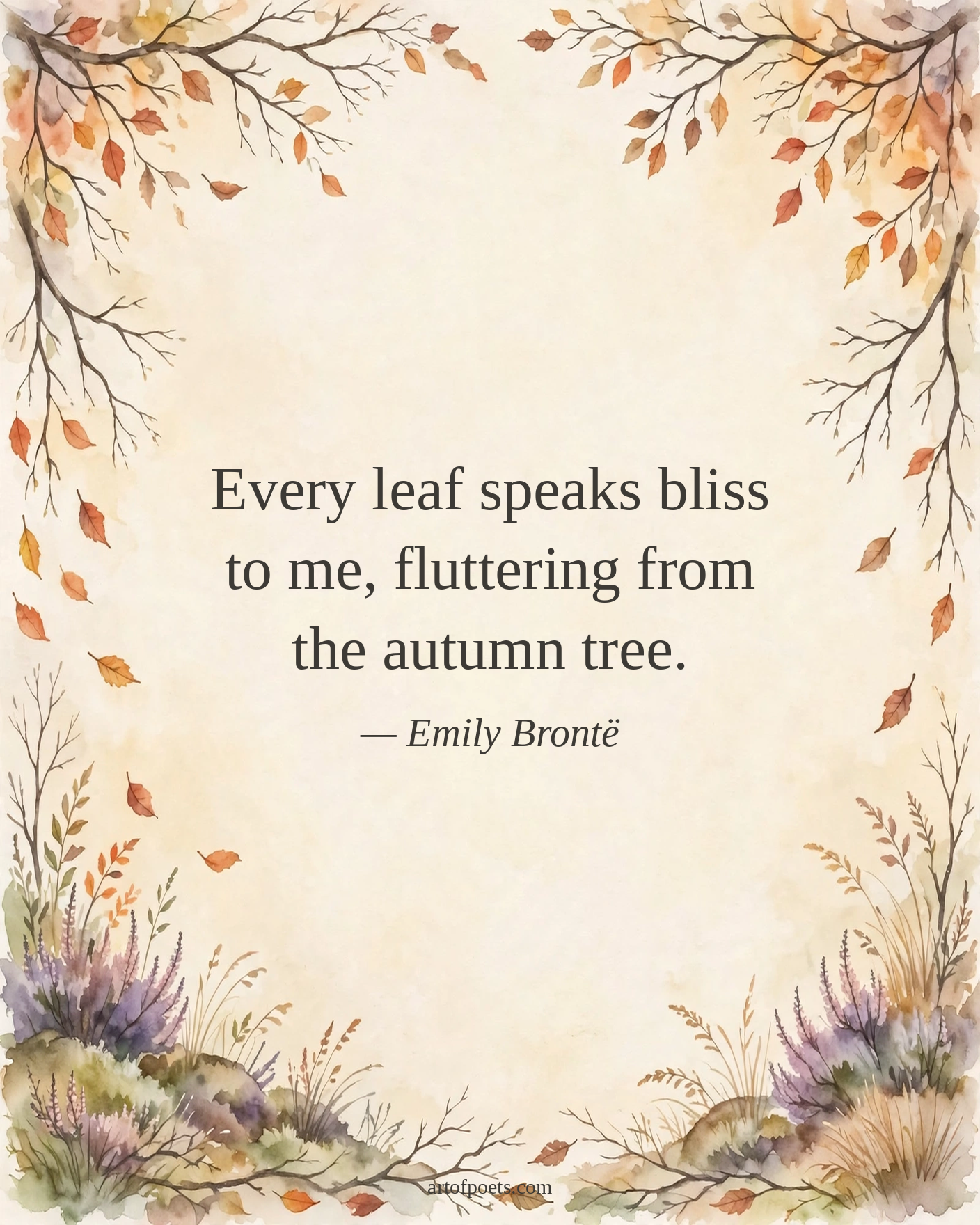 Autumn leaves quote