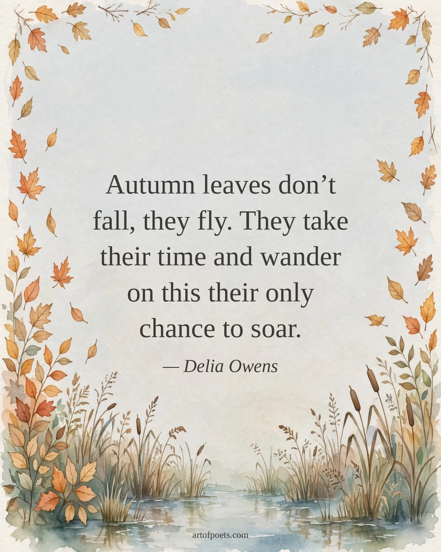 Autumn leaves quote