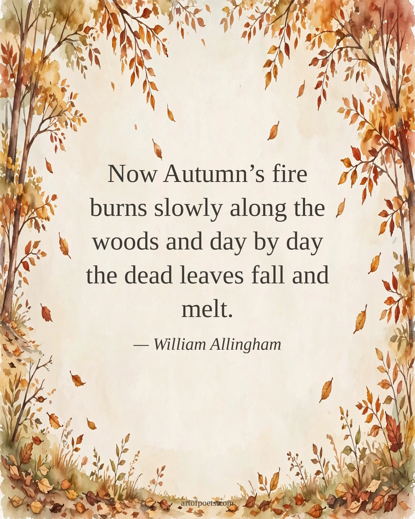 Autumn leaves quote