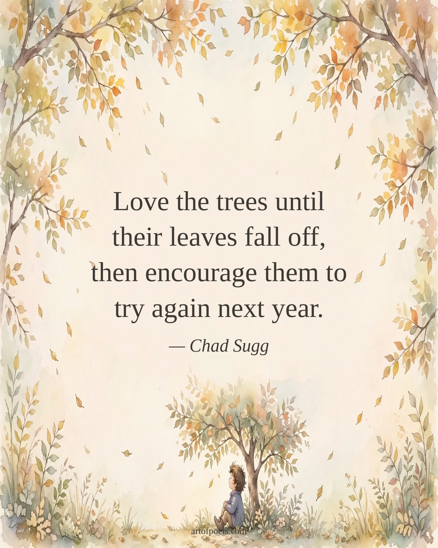 Autumn leaves quote