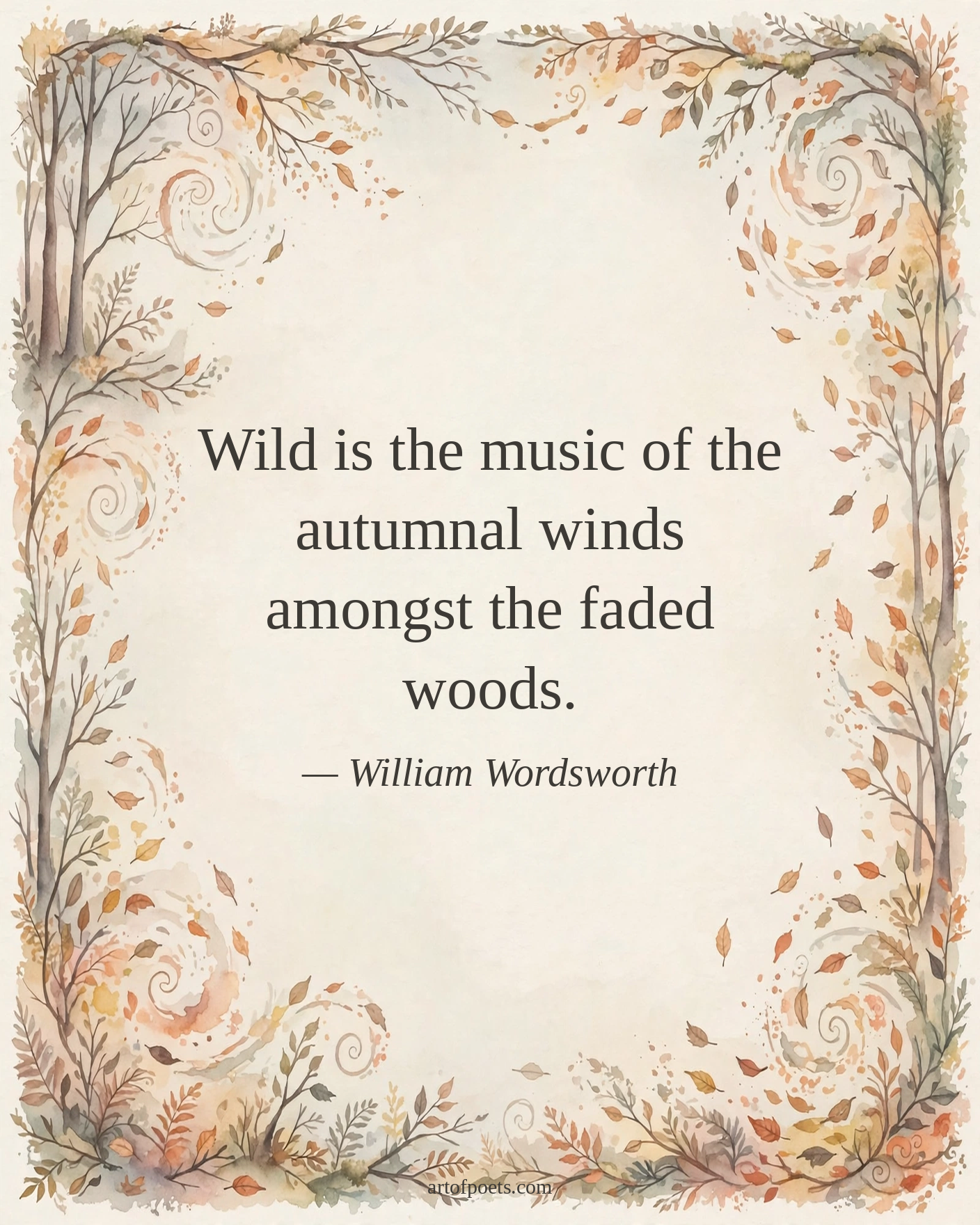 Autumn leaves quote
